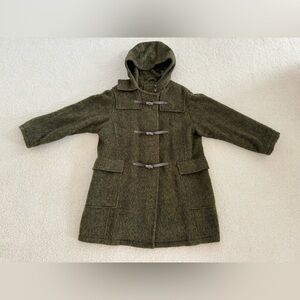 Jones New York green mohair wool coat jacket - size XL